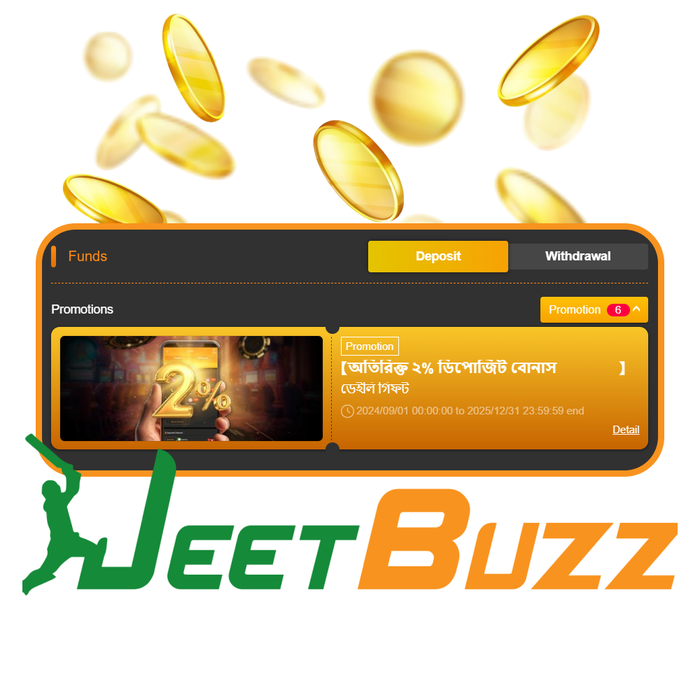 JeetBuzz provides a wide range of deposit methods.