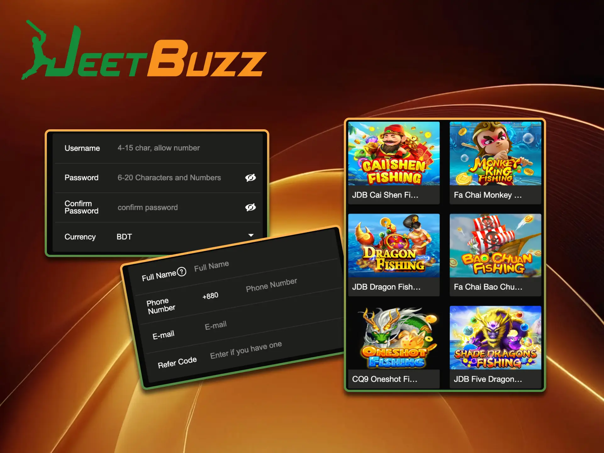 We have prepared step-by-step instructions for you on how to start playing fishing games at Jeetbuzz Online Casino.