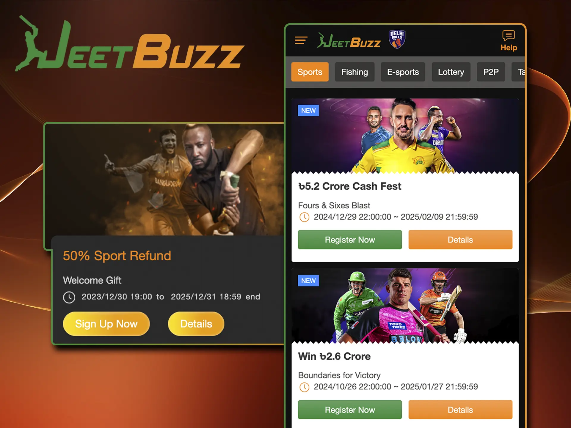 Take advantage of JeetBuzz bonus to secure your bet on your favourite kabaddi team's match.