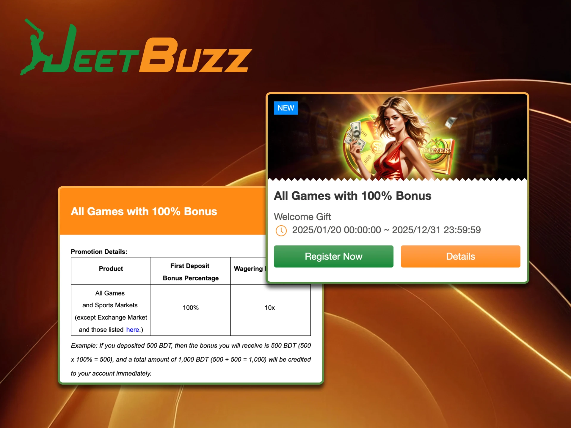 Claim your bonus at Jeetbuzz Online Casino.